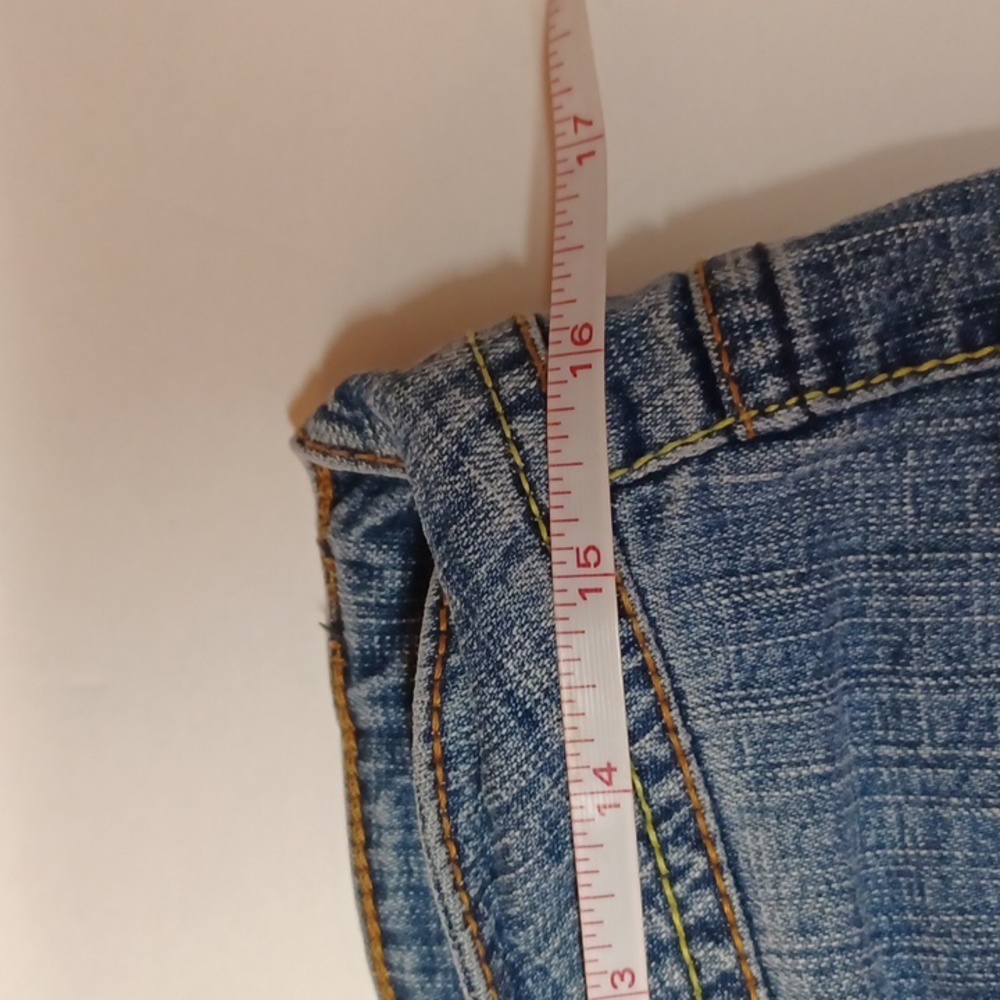 SO flare juniors size 11 Average jeans top yellow stitches boot cut - Picture 7 of 10